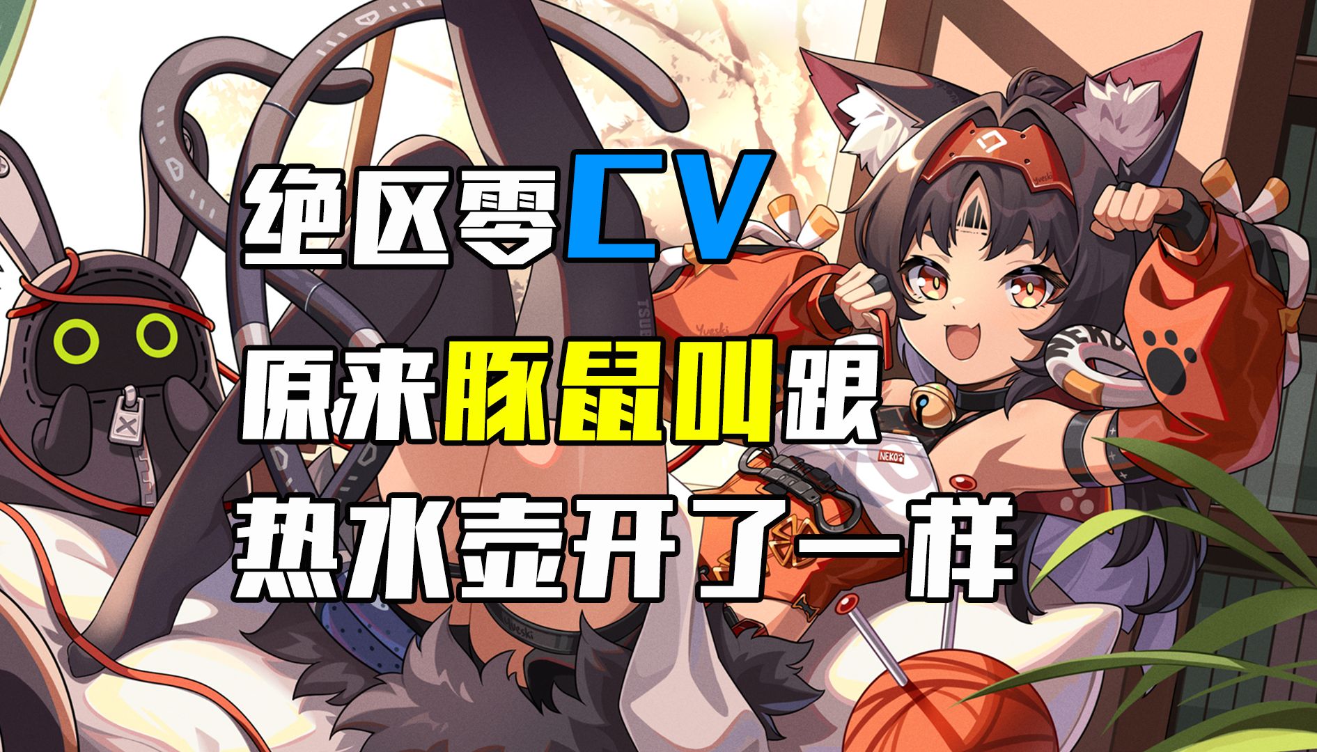 原来豚鼠的叫声跟热水壶开了一样啊！