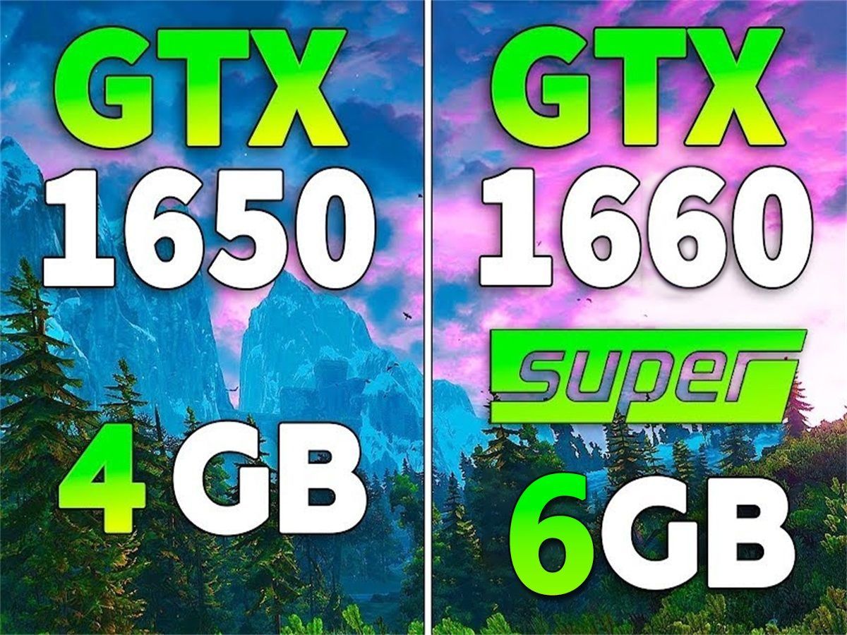 GTX 1650 4G vs GTX 1660Super 6G  显卡对比（1080P分辨率测试，C