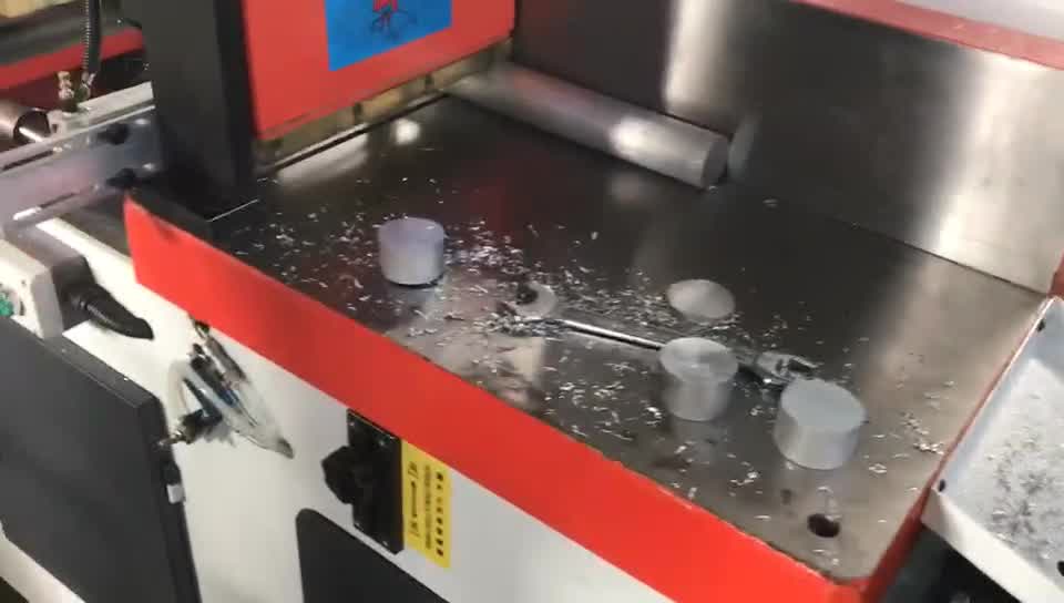 455全自动 切实心铝棒铝切割机设备