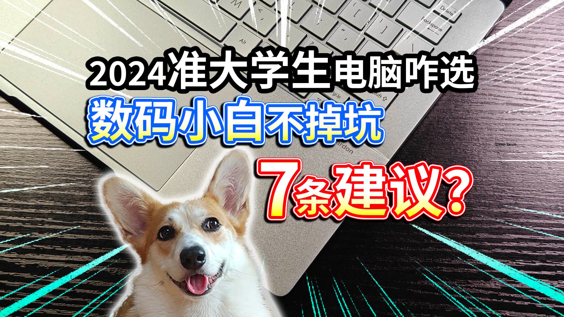 【2024准大学生】电脑该咋选？7条建议，数码小白不掉坑