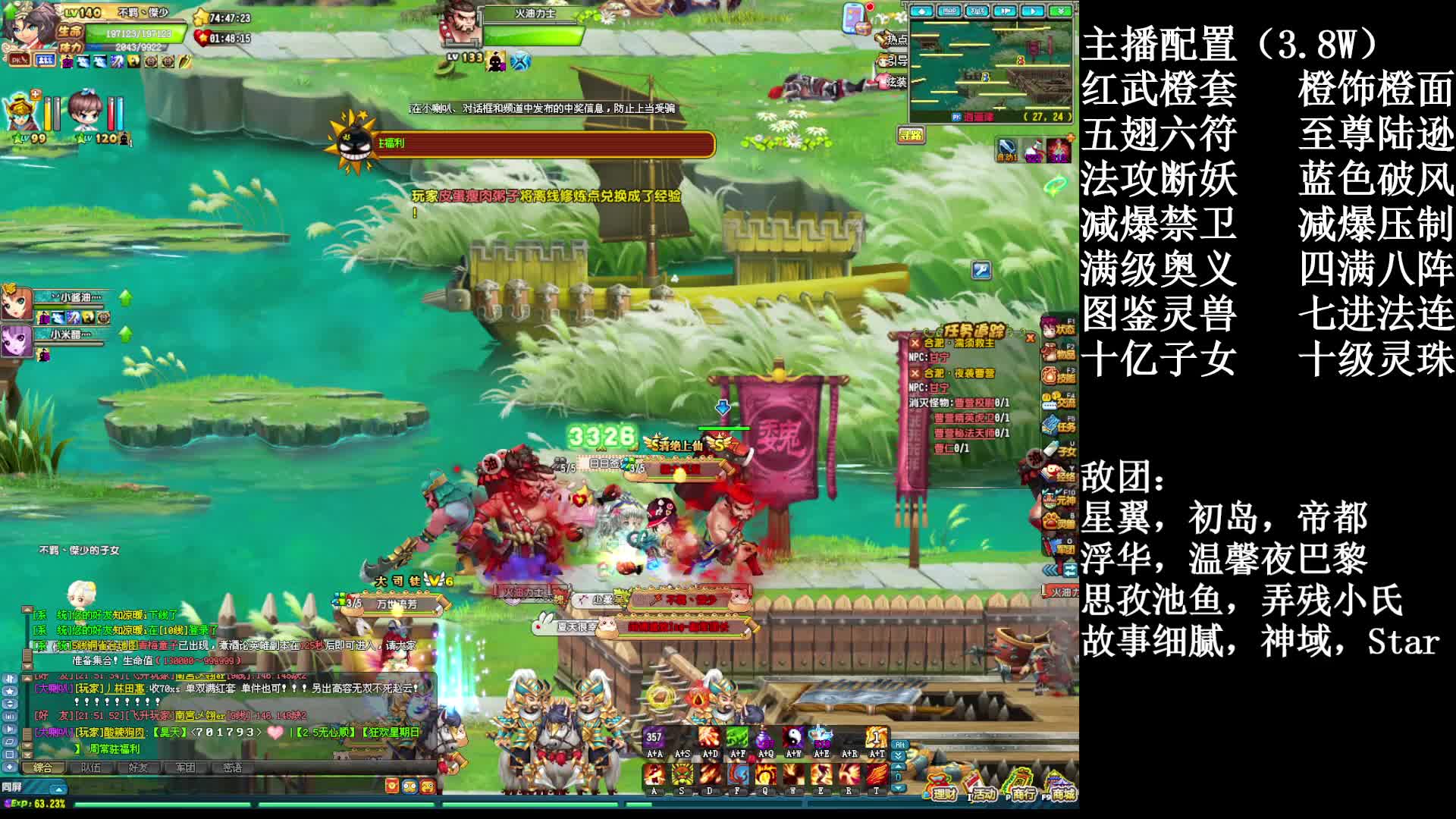 【暗度】140低配YY 双倍闹闹敌团