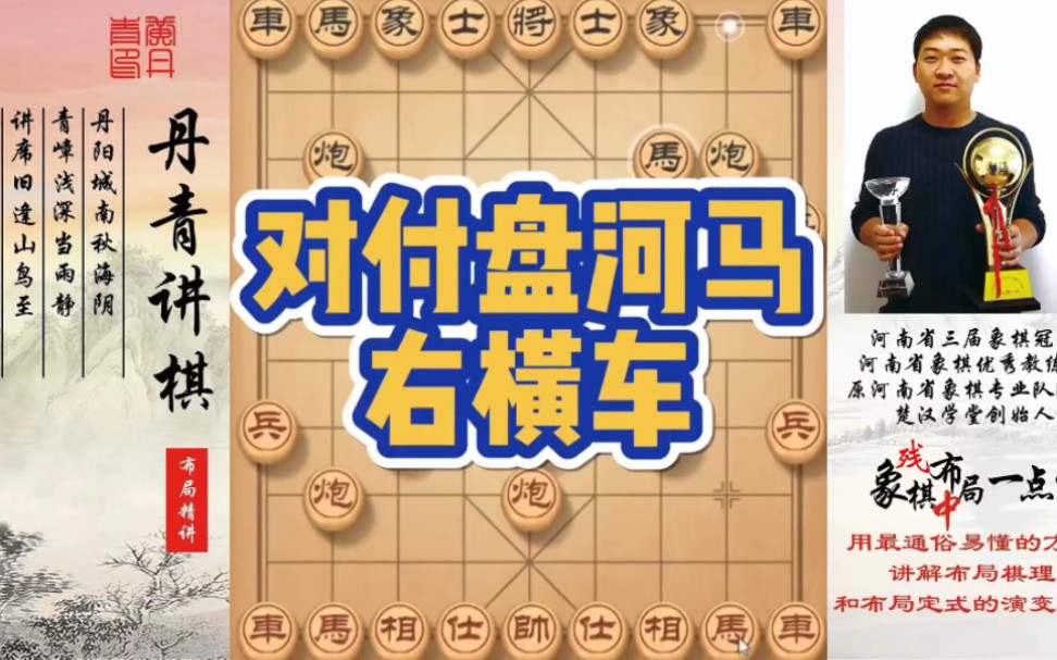 对付盘河马右横车！如何快速提升象棋水平系统学棋？如何学习布局，中局，残局？少走弯路，真心教棋，带你上