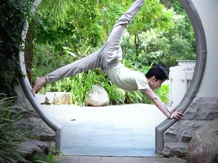 门洞怎么拍瑜伽还看呢?