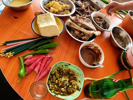 农村家常便饭看看都吃啥 ，一家人吧唧吧唧太香啦#家的味道 #农家美食 #农村美食 