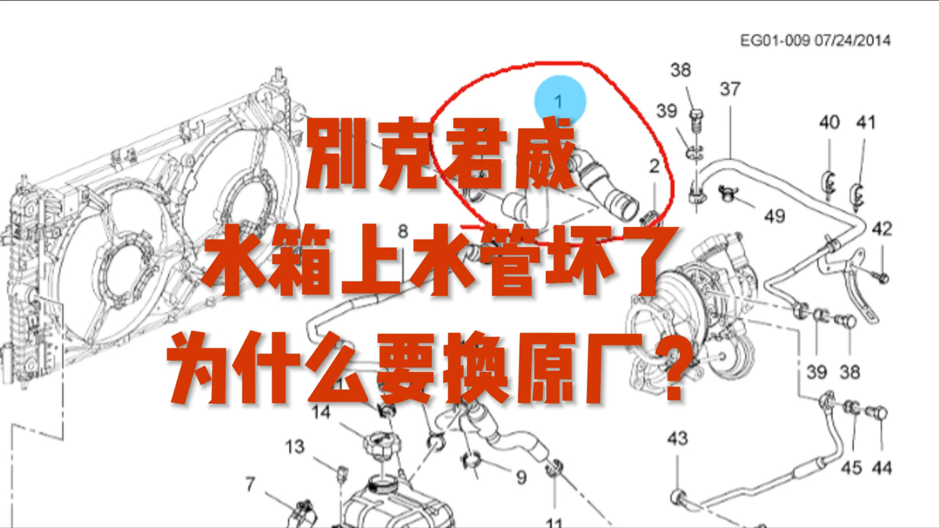 君威水管坏了为什么建议换原厂的？