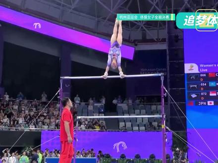 3次重重摔下，仍将比分追到第4名，单项更是拿到中国队唯一金牌 #体操 #章瑾三次掉杠仍坚持完赛 #体