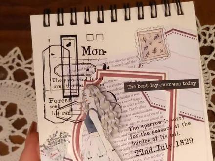 分享外国小姐姐沉浸式做手帐#打包视频 #声控解压 #助眠解压 #极度舒适 #asmr治愈