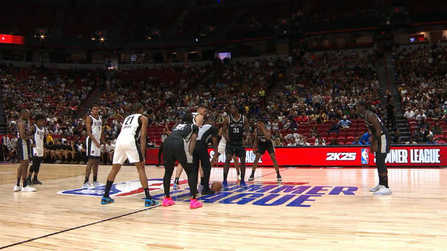 nba夏季联赛，马刺vs开拓者 全场集锦！马刺83-77战胜开拓者！完整回放我放评论区了⬇️