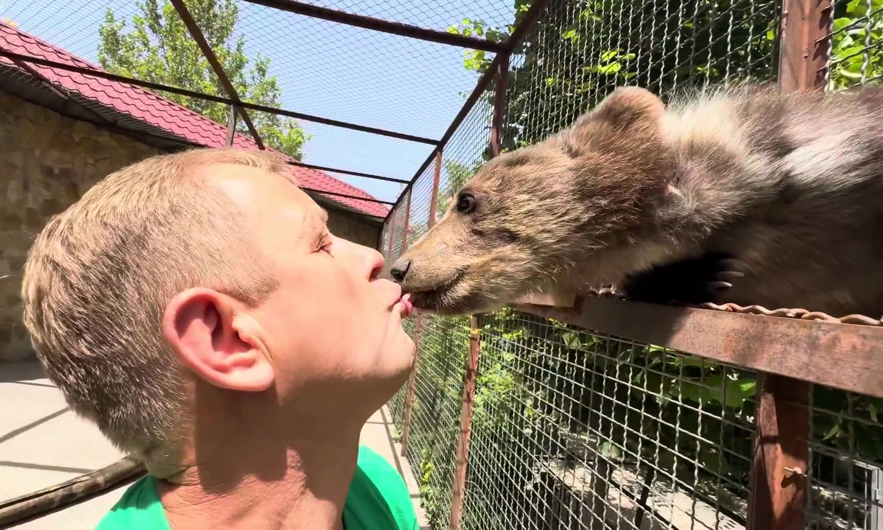 小熊：这是什么？园长爸爸！舔一口～