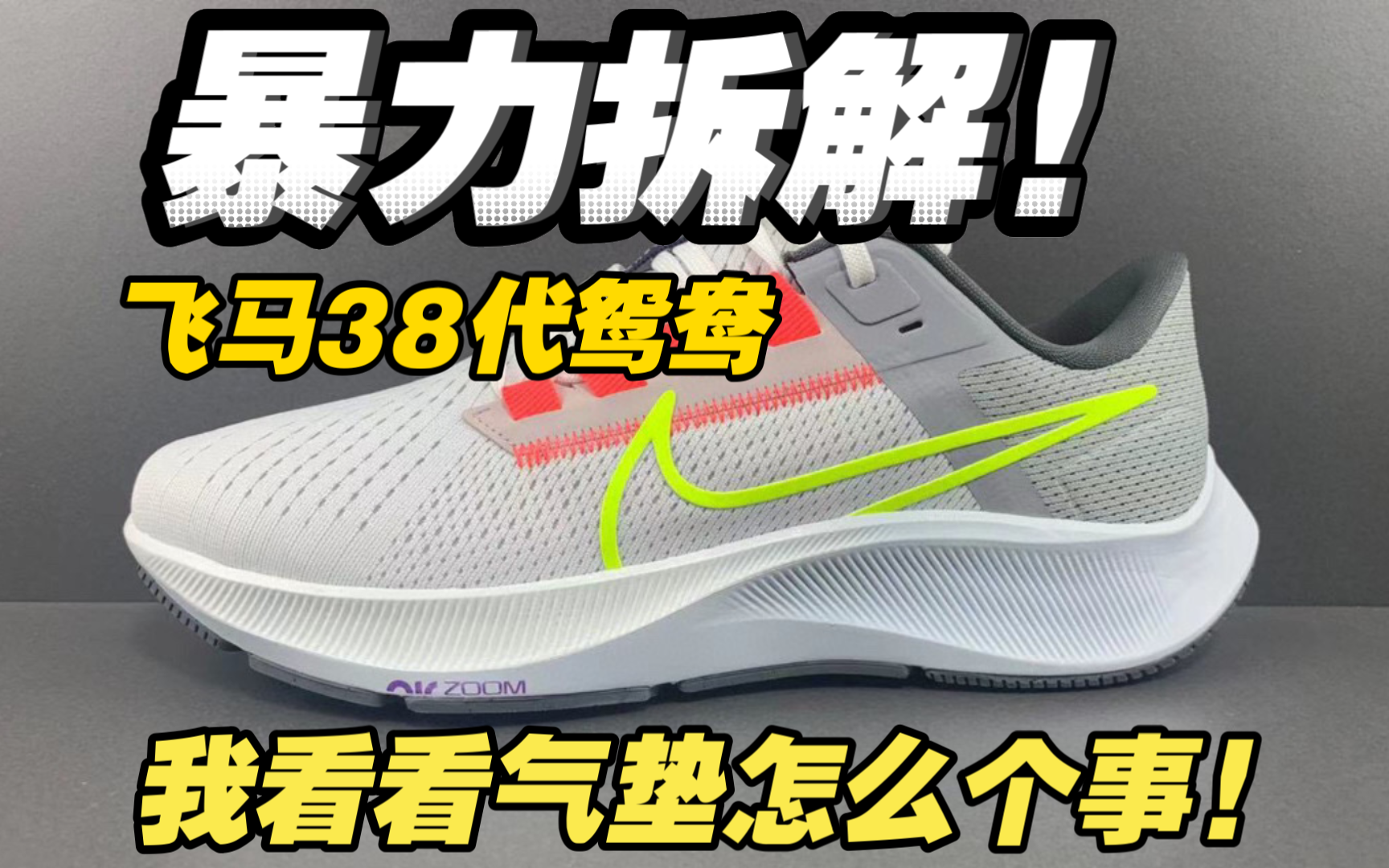 【暴力拆解】号称全pt最顶版的飞马38鸳鸯做的究竟怎么样？新鞋到手直接拆解看 大成本制作