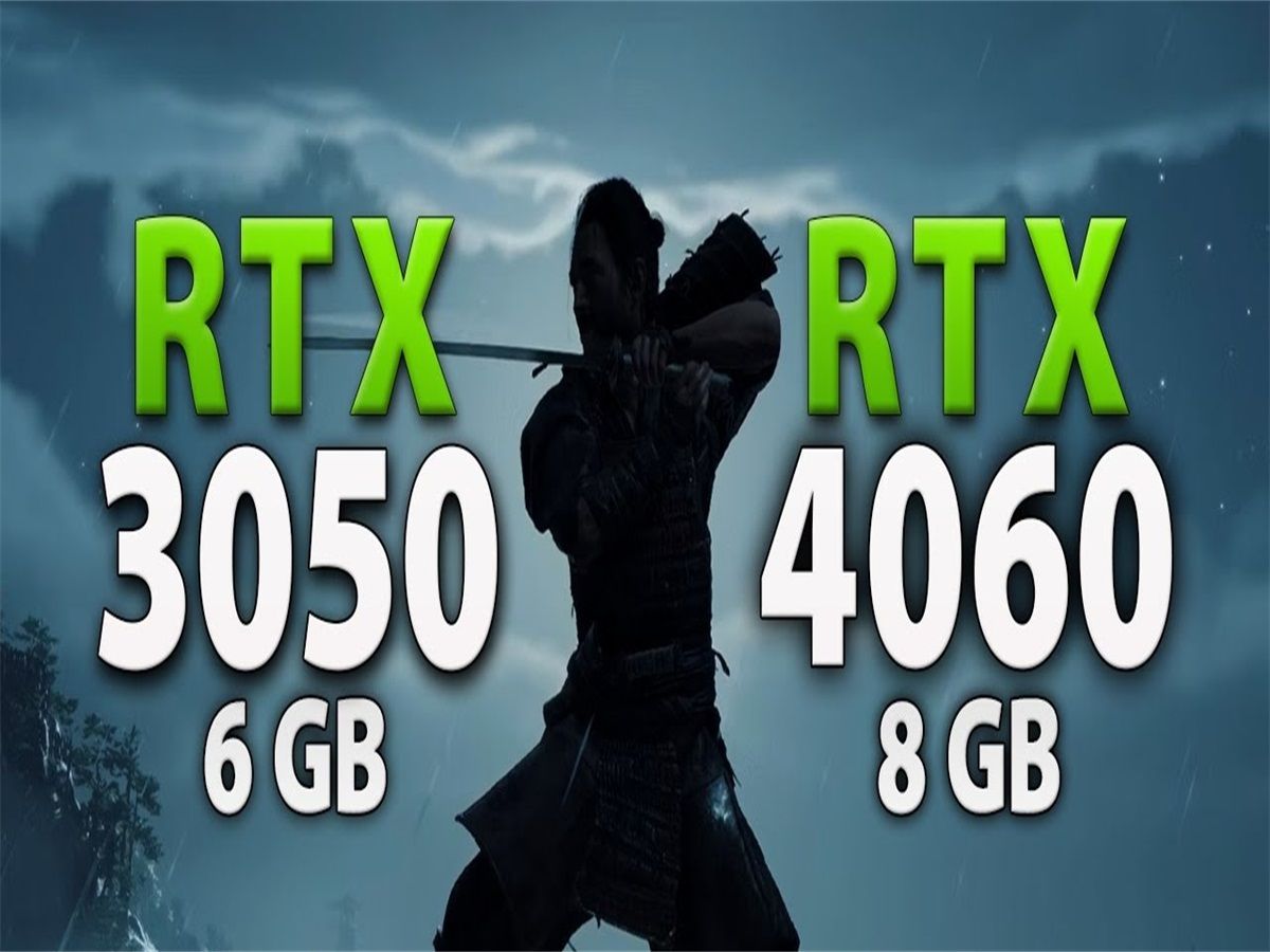 RTX 3050 6G vs RTX 4060 8G  显卡对比（1080P分辨率测试，CPU为R7