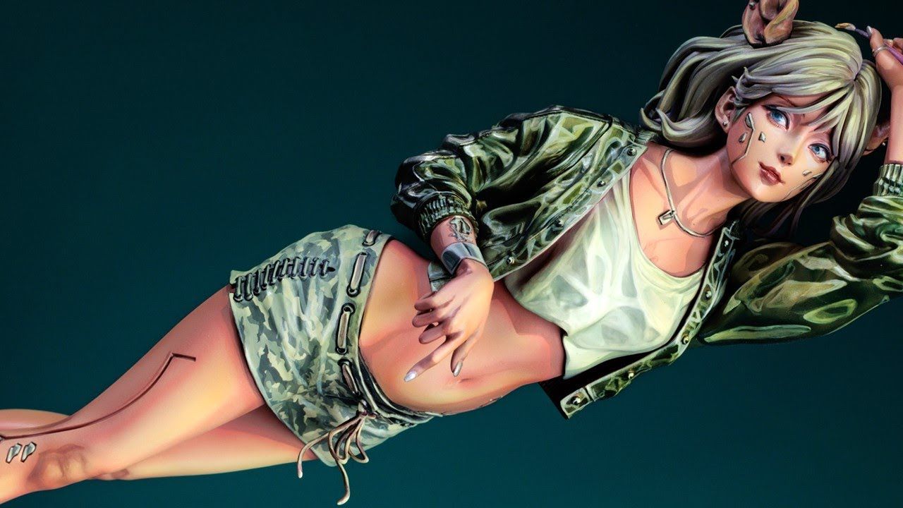 【涂装】大佬涂装 TSUNOID「Lucica」原创GK套件 | 作者：MAマンch。