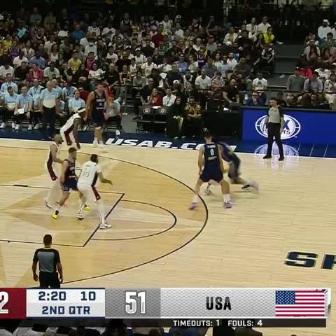 美国男篮热身赛三连胜