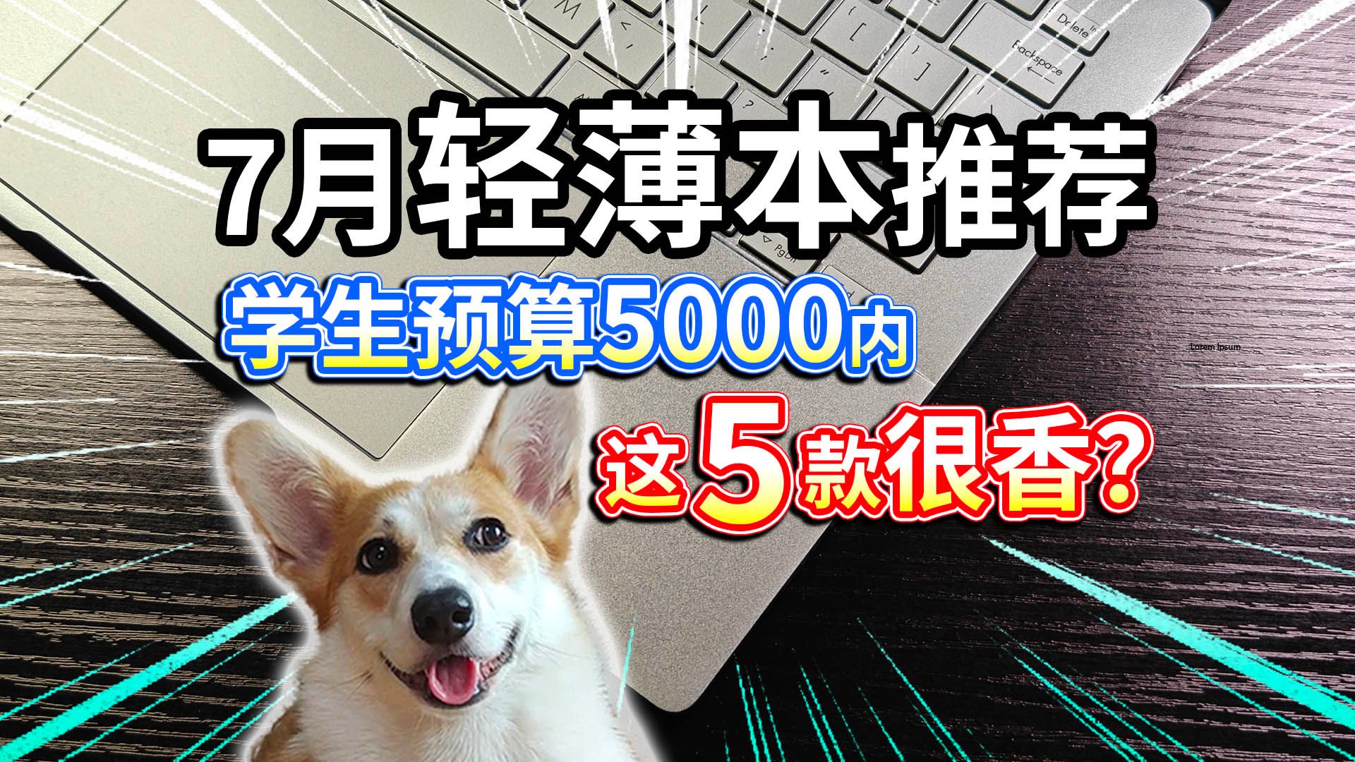 【7月轻薄本推荐】学生预算5000内，这5款很香？