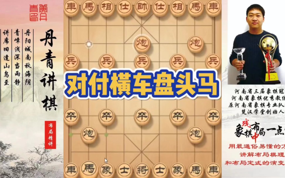 对付横车盘头马！如何快速提升象棋水平系统学棋？如何学习布局、中局、残局？少走弯路，真心教棋，带你上业