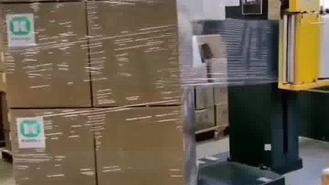 全自动螺旋式规则包装裹膜托盘缠绕机