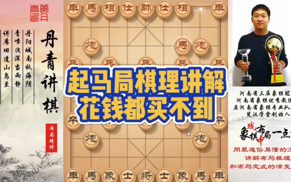 起马局棋理讲解，花钱都买不到！如何快速提升象棋水平系统学棋？如何学习布局、中局、残局？少走弯路，真心