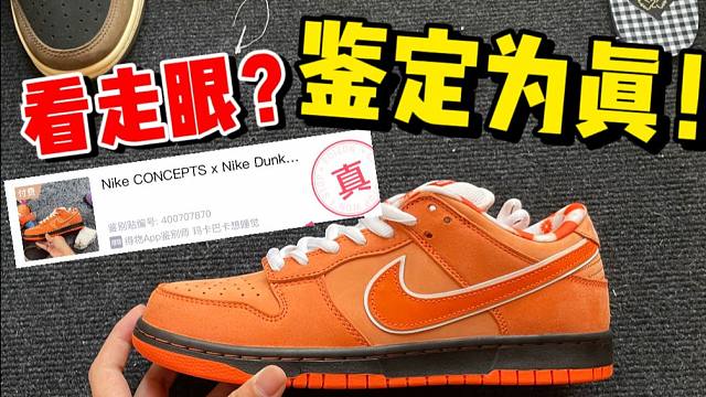 某田入手一双dunk橙龙虾，开箱测评！