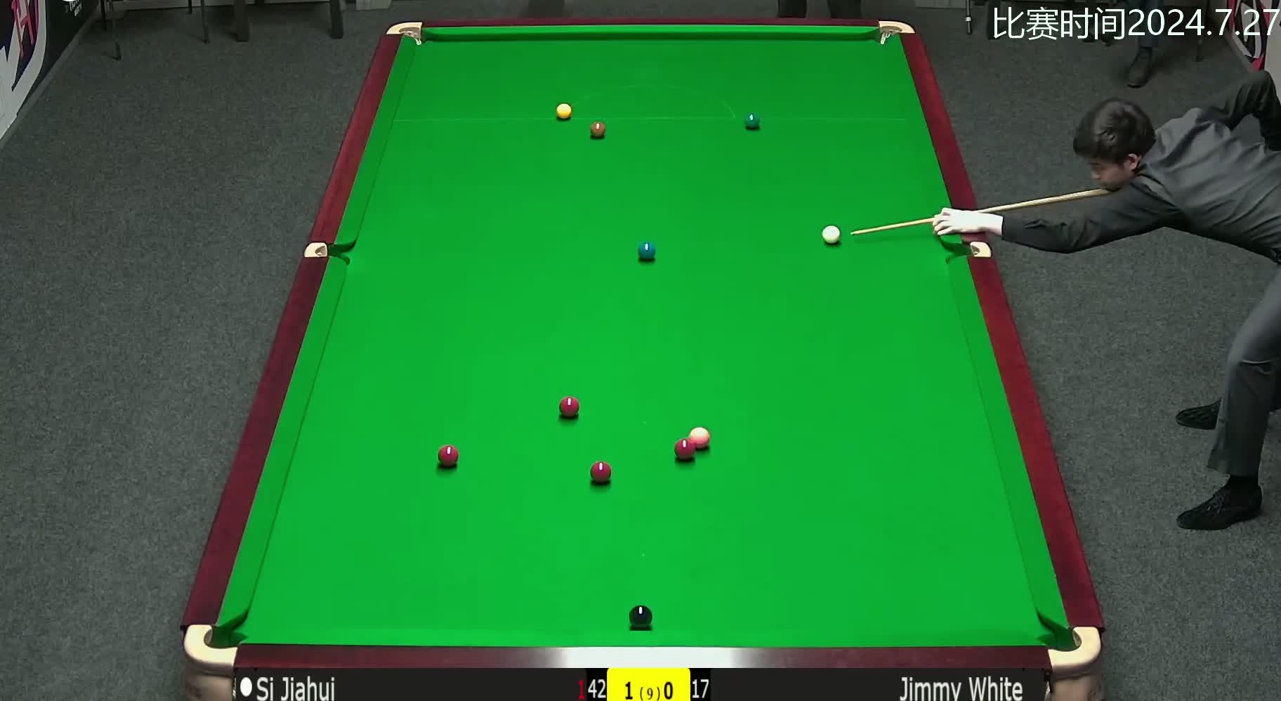 正播西安大奖赛，斯佳辉2-0暴击吉米怀特