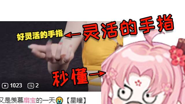 看到星瞳灵活的手指 带扇人开始羡慕扇宝了