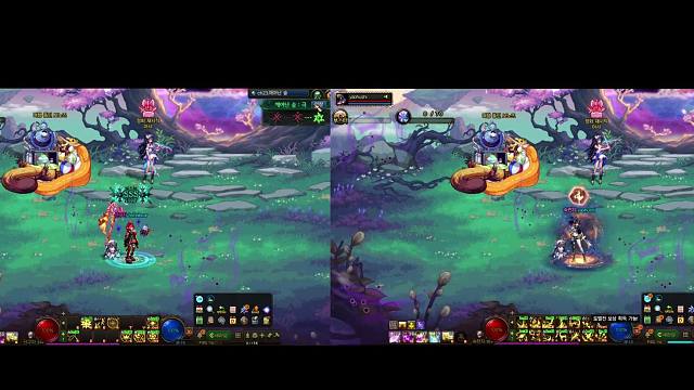 召唤对比妖护使单刷苏醒之森