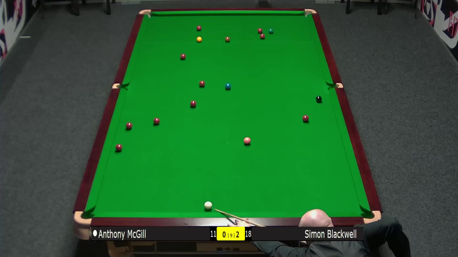安东尼·麦克吉尔VS西蒙·布莱克威尔 2024斯诺克武汉公开赛资格赛 清流