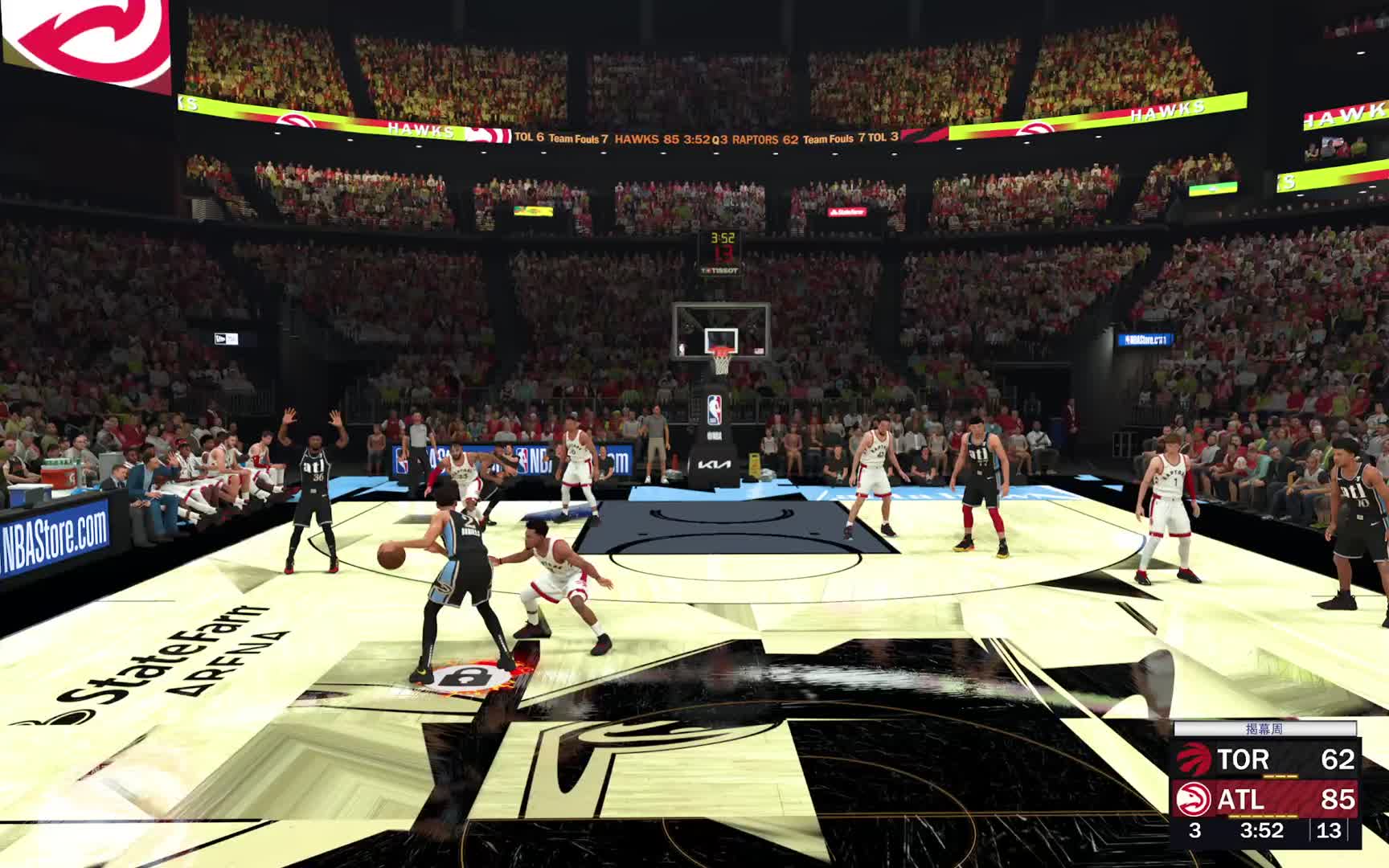 终极联盟第一赛季-猛龙vs老鹰 85-125