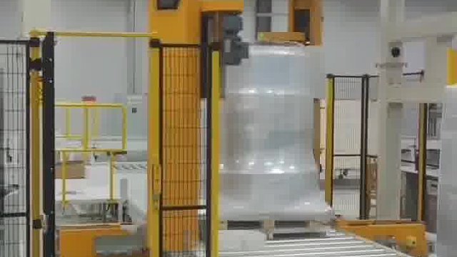 双悬臂式在线缠绕机防爆在线缠绕膜机