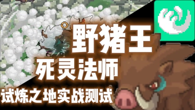 【元气骑士前传】野猪王·死灵法师 试炼之地实战测试