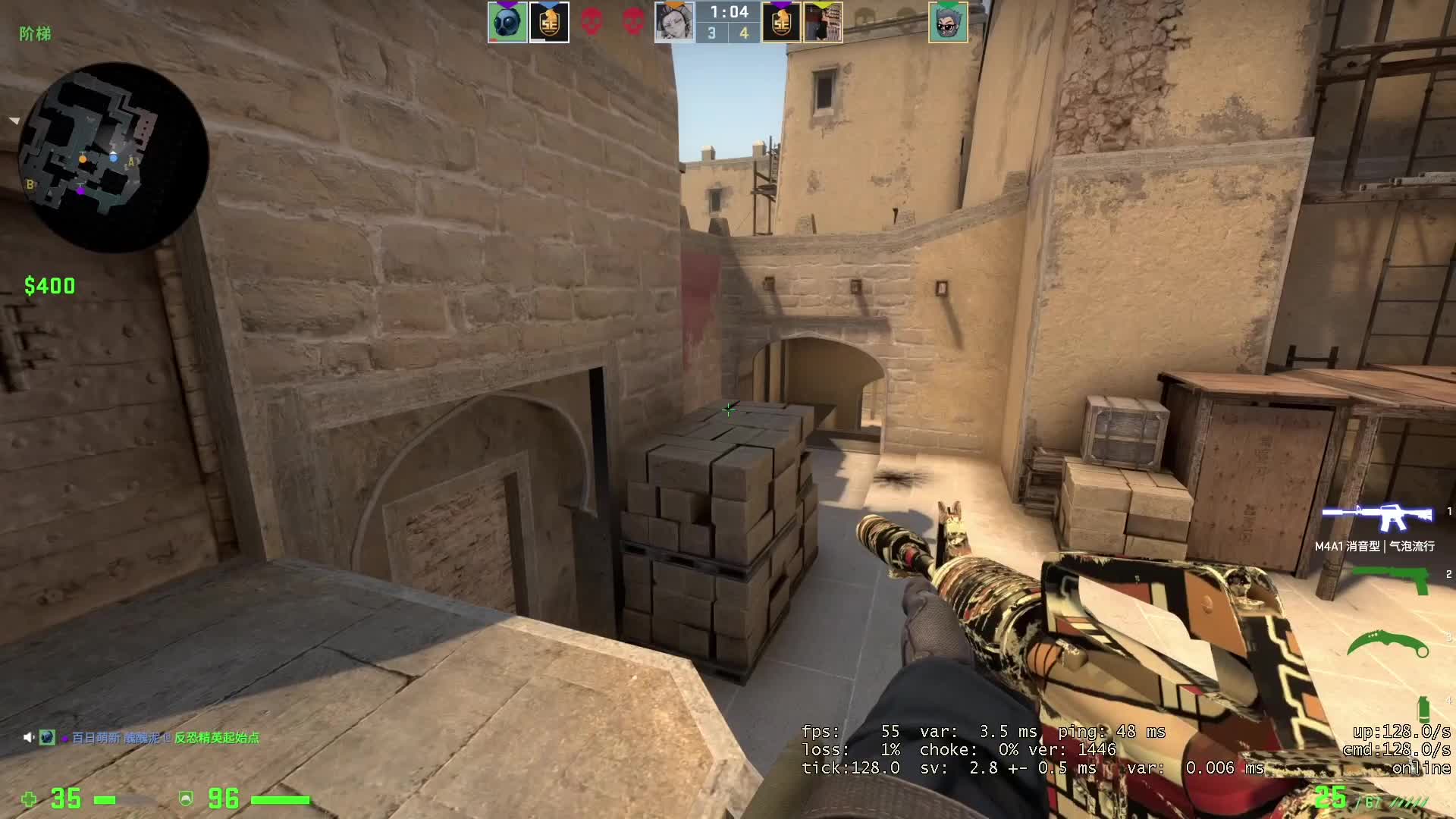 翻到了以前完csgo的视频，高ping战士啊