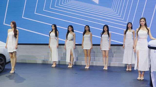 【12人全阵容长腿走秀】2023广州车展 车模 广汽本田 159 横屏