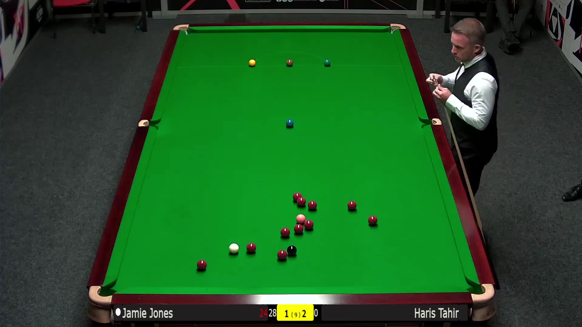 詹姆·琼斯VS哈里斯·塔希尔 2024斯诺克武汉公开赛资格赛 清流