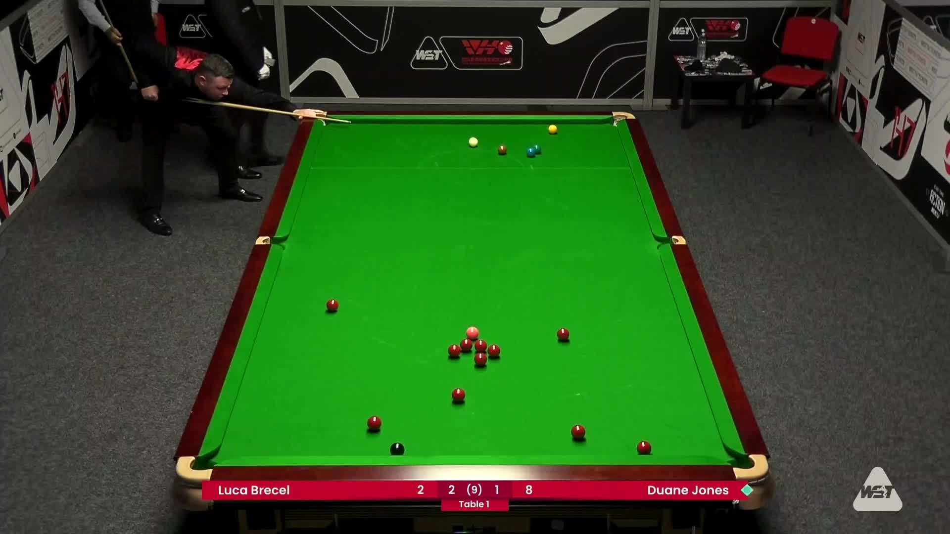 卢卡·布雷切尔VS杜恩·琼斯  2024斯诺克武汉公开赛资格赛 清流
