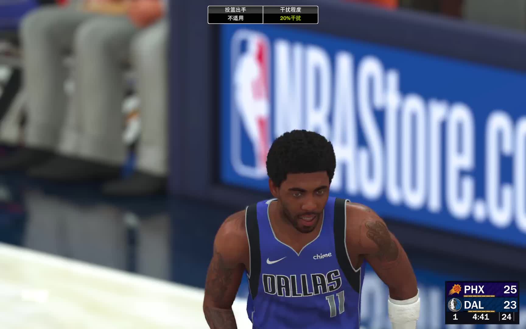 第一赛季-附加赛 西区第七名排位赛 太阳vs独行侠 61-62 上半场