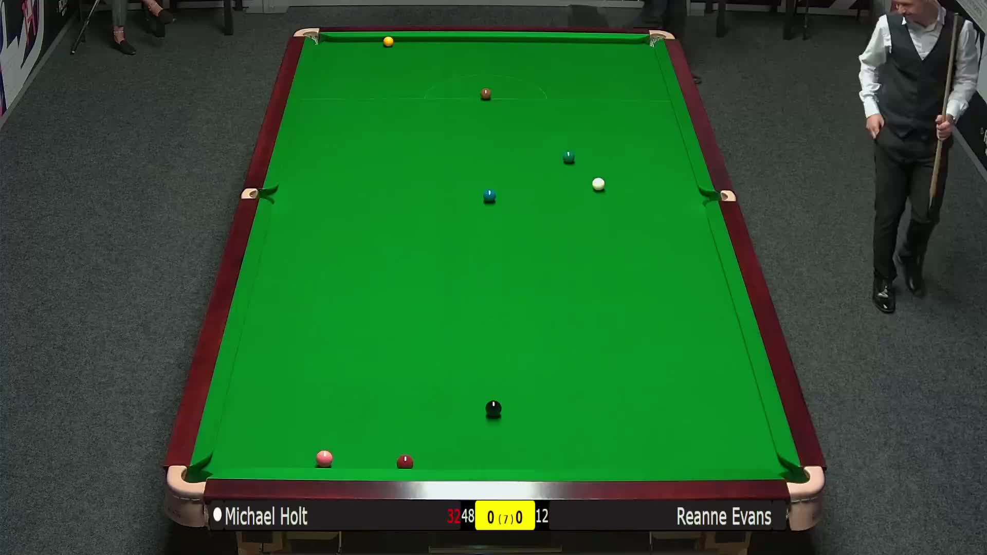 迈克尔·霍尔特 vs 瑞安·埃文斯 2024斯诺克英国公开赛资格赛-清流