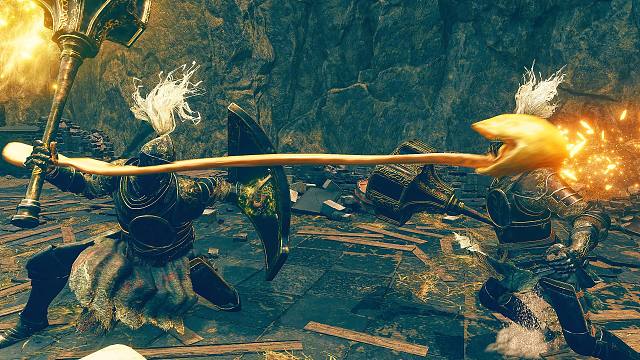 三个男人互相舔 艾尔登法环 黄金树幽影