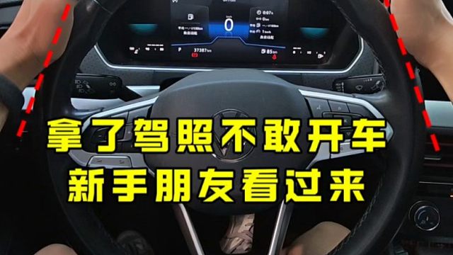拿了驾照不敢开车怎么办？建议新手看完这条视频，提升驾驶经验