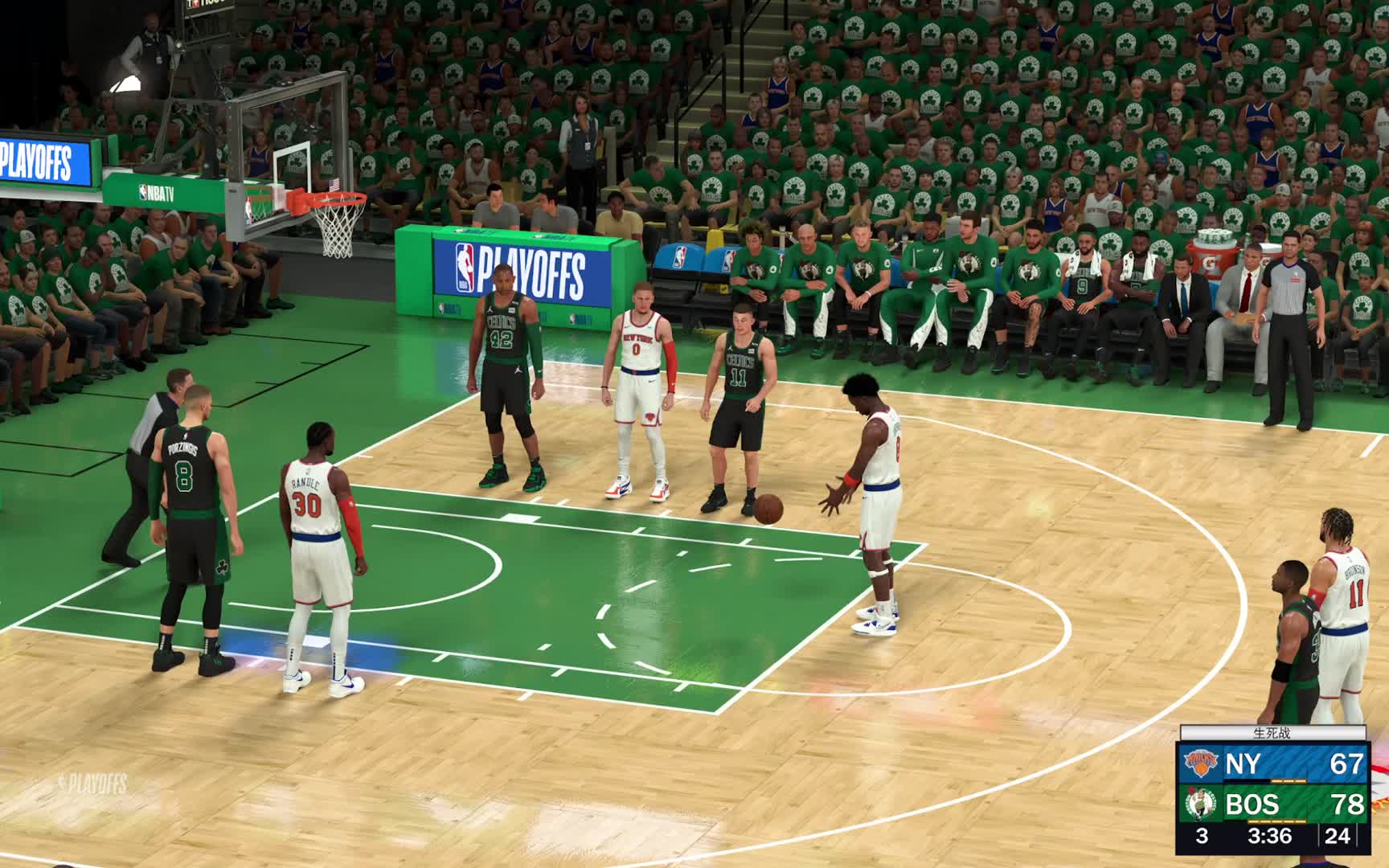 第一赛季-季后赛 东决G7 尼克斯vs凯尔特人 109-103