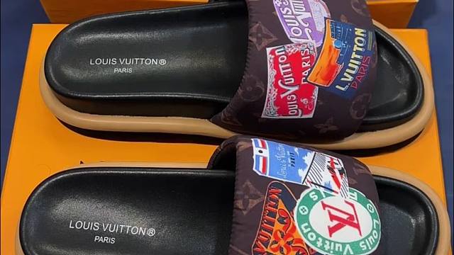 穿这个太有面子啦 奢潮男士LV拖鞋开箱分享