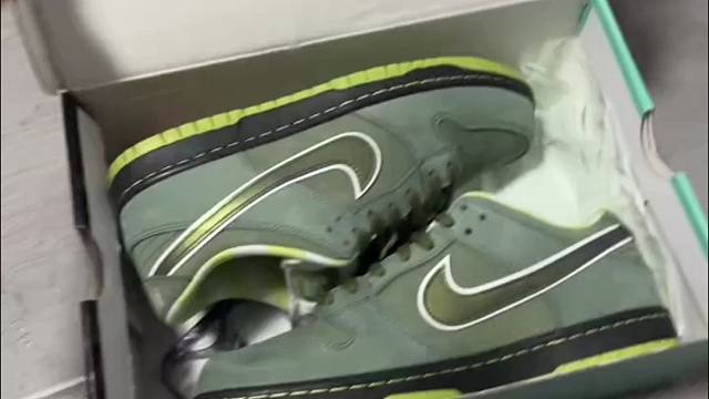颜值dunk球鞋 绿龙虾实物开箱分享 颜值酷毙了