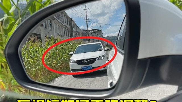 安全判断后方车辆的距离，一定要把我们的后视镜角度调好#汽车知识分享