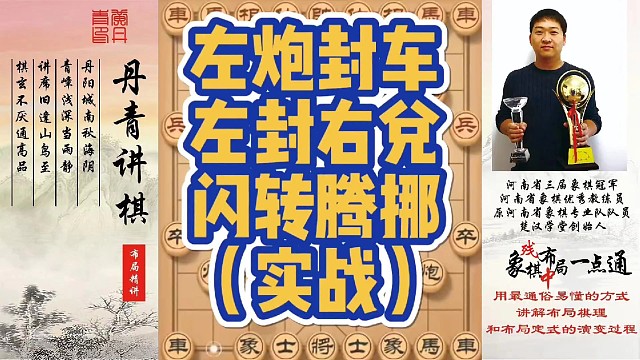 左炮封车，左封右兑闪转腾挪战术！如何快速提升象棋水平系统学棋？如何学习布局、中局、残局？少走弯路，真