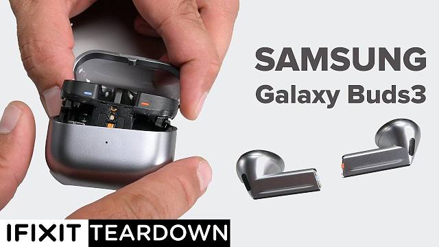【4K】三星 Galaxy Buds3 蓝牙耳机拆解 | 作者：iFixit | 机翻中文