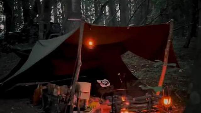 一个人这样露营你会害怕吗 #露营报告