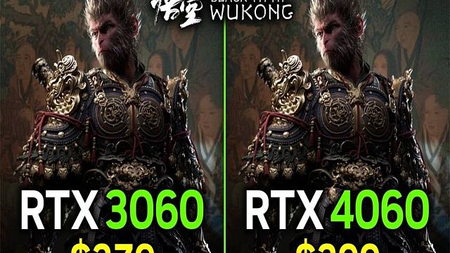 《黑神话：悟空》PC版（1080P分辨率测试） RTX 3060 12G vs RTX 4060 8