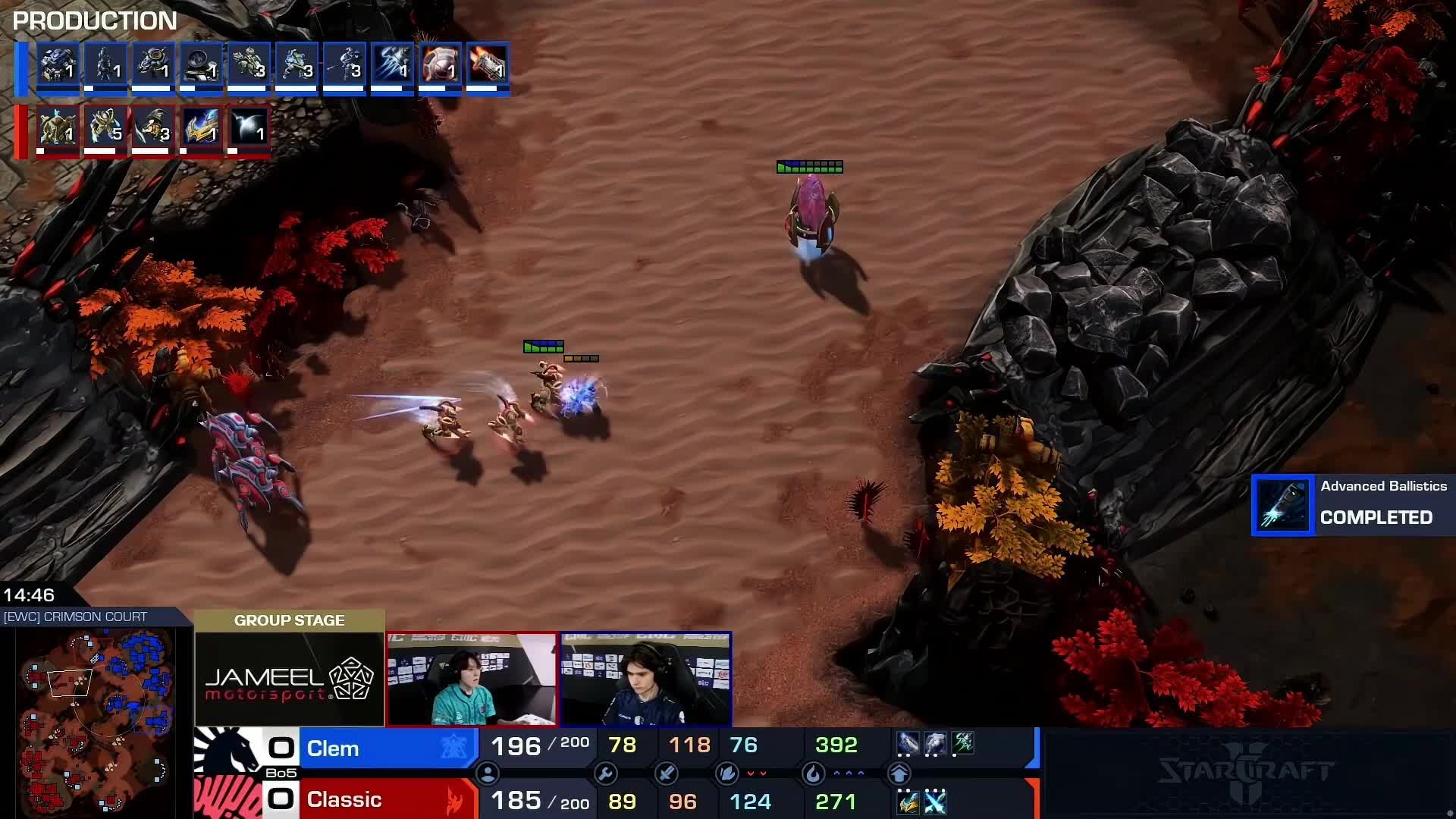 Classic vs Clem EWC星际争霸小组赛