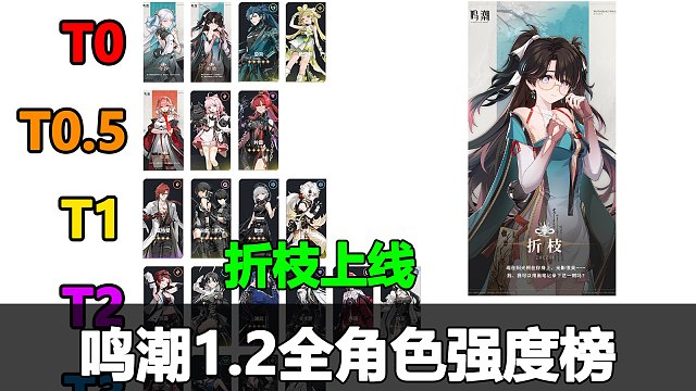 鸣潮1.2角色强度榜速览，折纸上线，看完就知道怎么抽卡了