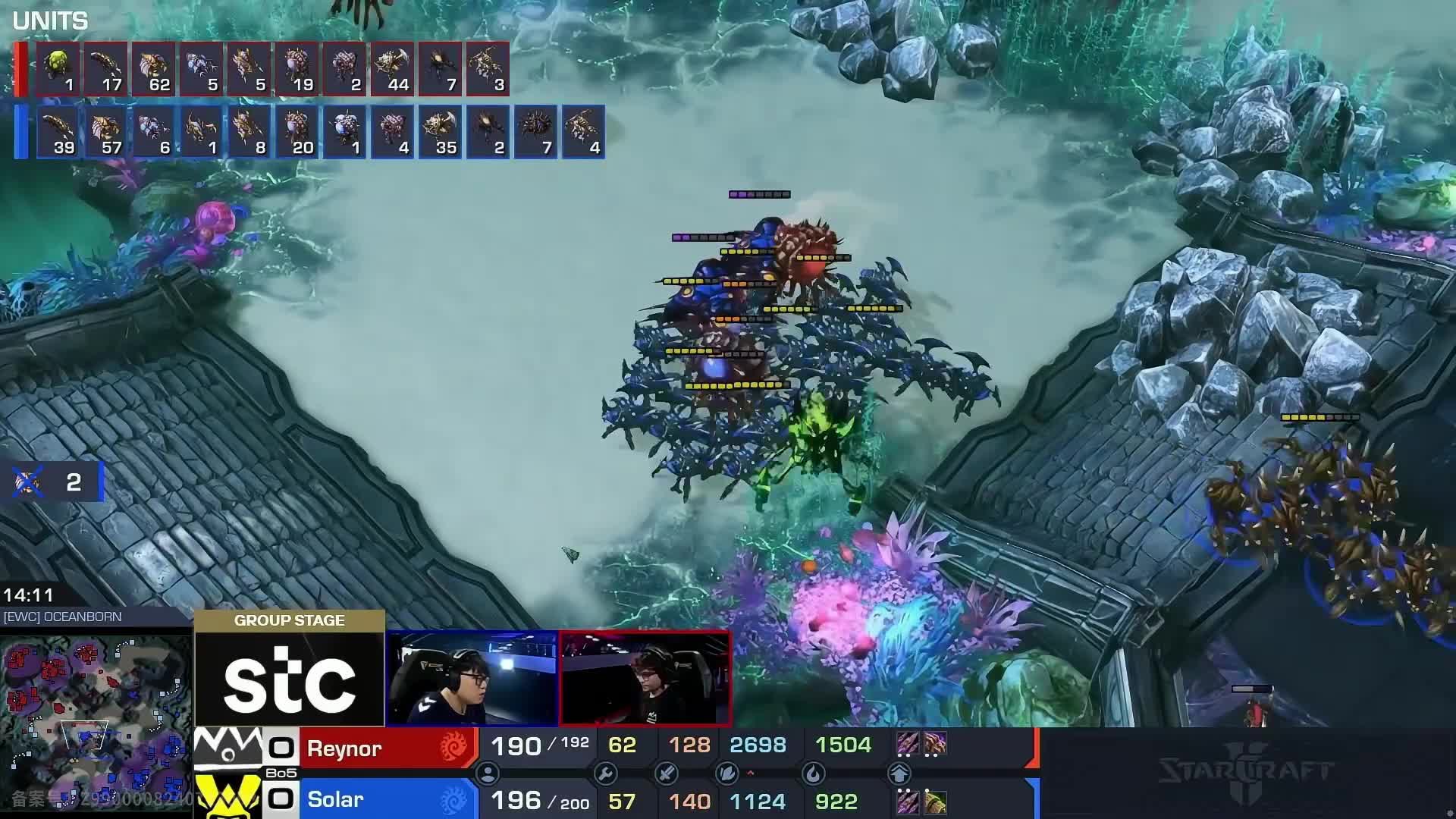 Reynor vs Solar EWC星际争霸小组赛