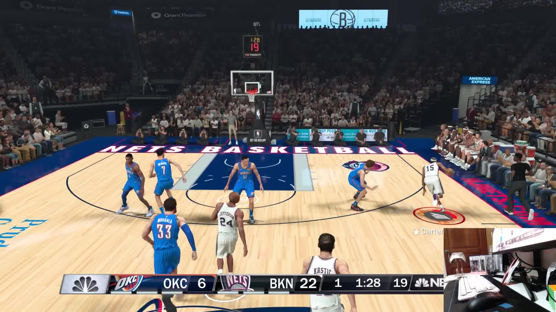 文斯卡特转身暴扣