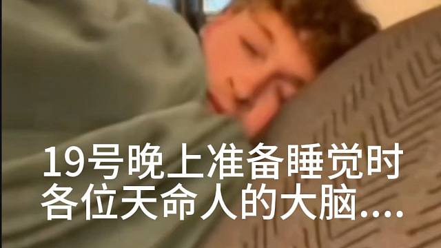 19号晚上睡觉时各位天命人的大脑......